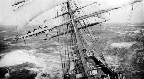 Vintage Photo Sailboat Sailors Sea Storm Sailing Sail Boat Etsy