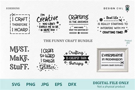 The Funny Craft Bundle Svg Files