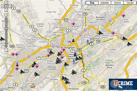 Spotcrime The Publics Crime Map Birmingham Alabama Crime Map