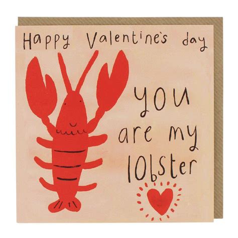 You Are My Lobster Valentines Card Valentines Cards Special