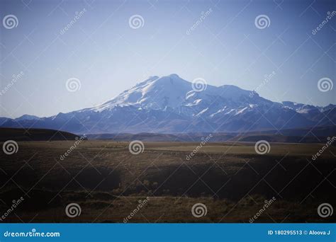 Mount Elbrus The Highest Mountain In Russia North Caucasus Stock