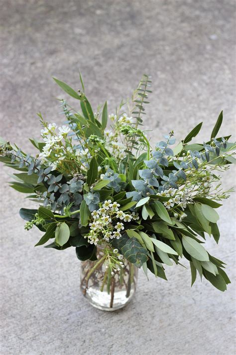 Greenery Foliage Eucalyptus Centerpiece Budge Decor Idea Greenery