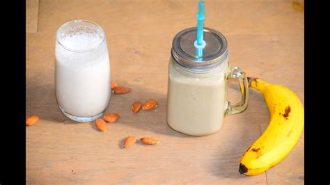My homemade healthy weight gain smoothie will if you need to lower the calories you can substitute some of the coconut milk for water, and take out the avocado first because these won't affect the. How to make almond milk|Banana smoothie using almond milk ...