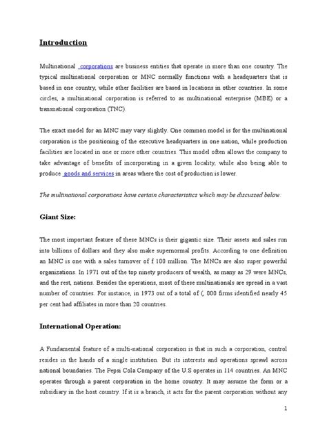 May 2nd, 2011 posted in investments. role of mnc in india in post reform period | Multinational ...