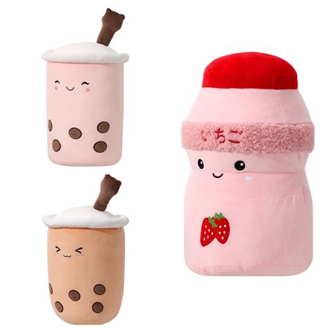 Beverage Plush Toy By Miniso Strawberry Milkshake Milk Tea Hobbies