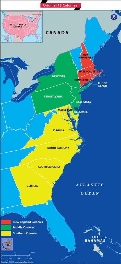 Which were the Original 13 Colonies of the United States? | Southern