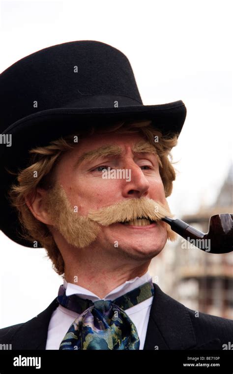 British Man With His Pipe Stock Photo Alamy