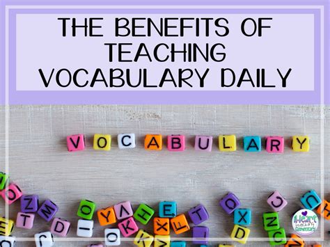 The Benefits Of Teaching Vocabulary Daily Iheart Teaching Elementary