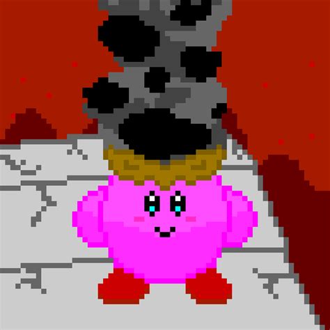 Kirby Loves U Pixel Art