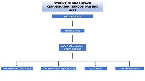 Struktur Organisasi BKD UNIVERSITAS MUHAMMADIYAH MAKASSAR