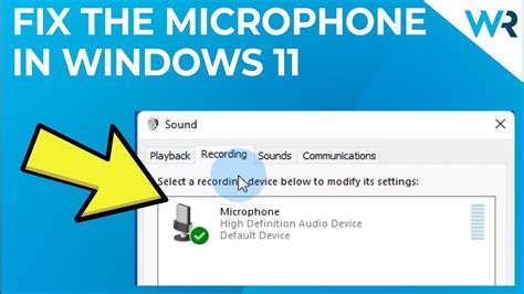 Fix Microphone Not Working In Windows 11