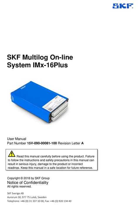 Skf Imx 16plus User Manual Pdf Download Manualslib