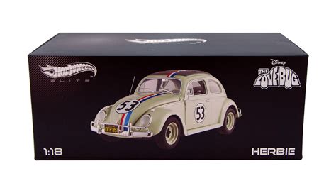 Volkswagen Herbie 53 White Mattel Hot Wheels Bcj94 118 Scale