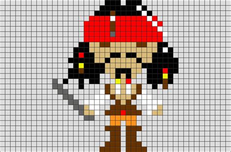 Jack Sparrow Pixel Art Brik
