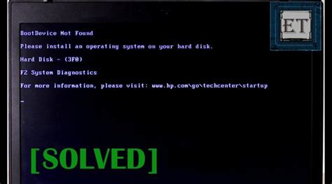 How To Fix Operating System Not Found In Windows No Bootable Device Benisnous