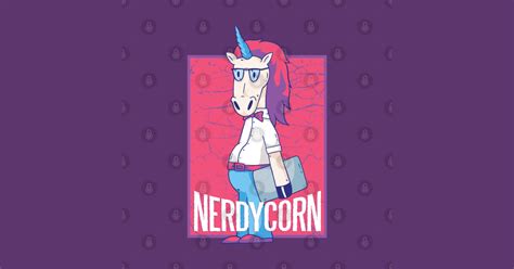 Nerdy Unicorn Unicorn Sticker Teepublic