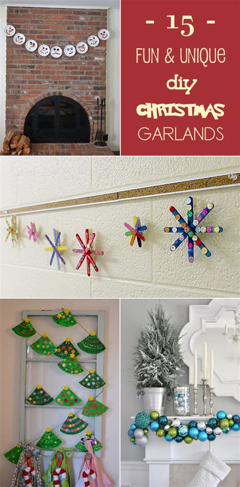 15 Fun And Unique Diy Christmas Garlands