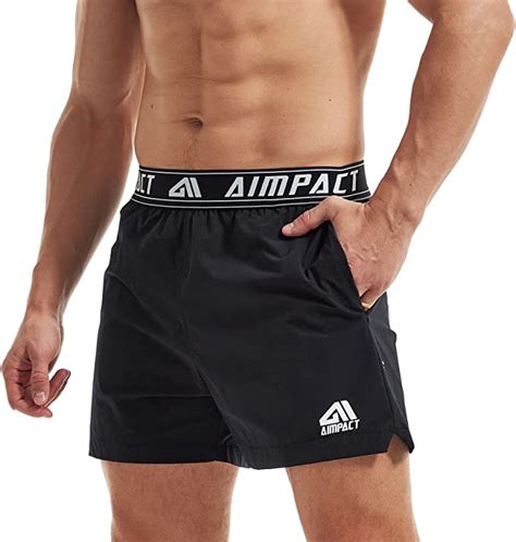 Aimpact Running Shorts Men Sports Sexy Booty Shorts 3 Inch Vintage