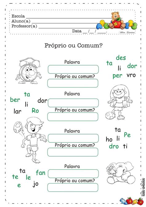 Exemplo De Substantivo Comum E Proprio V Rios Exemplos