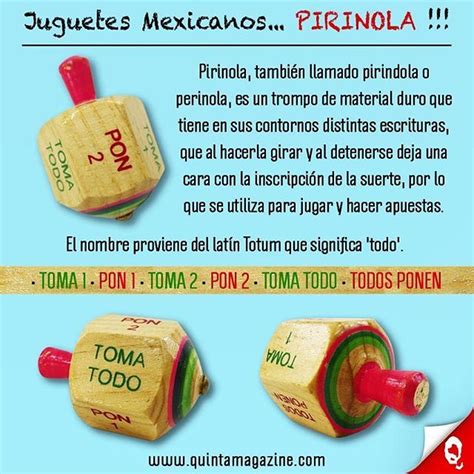 Solo se necesita un espacio con cuatro esquinas y ganas de correr un poco. LOTERÍA: Juguetes y juegos mexicanos #infografía Pirinola ...