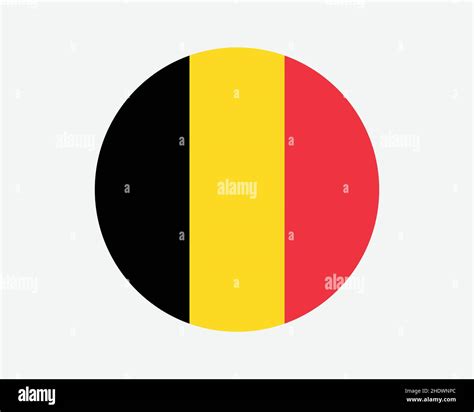 Belgium Round Country Flag Circular Belgian National Flag Kingdom Of