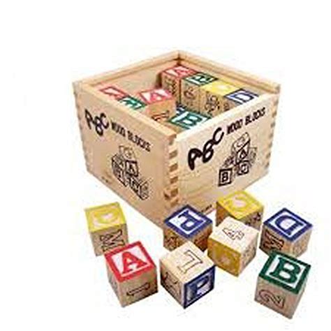 Generic Abc 123 Wooden Blocks Letters Numbers With Box Storage Case