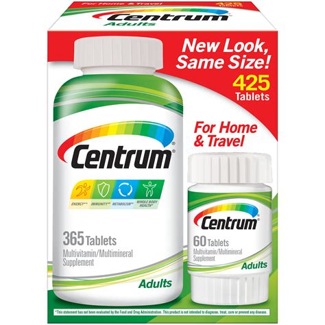 Centrum Adult Multivitamins, Multivitamin/Multimineral Supplement with