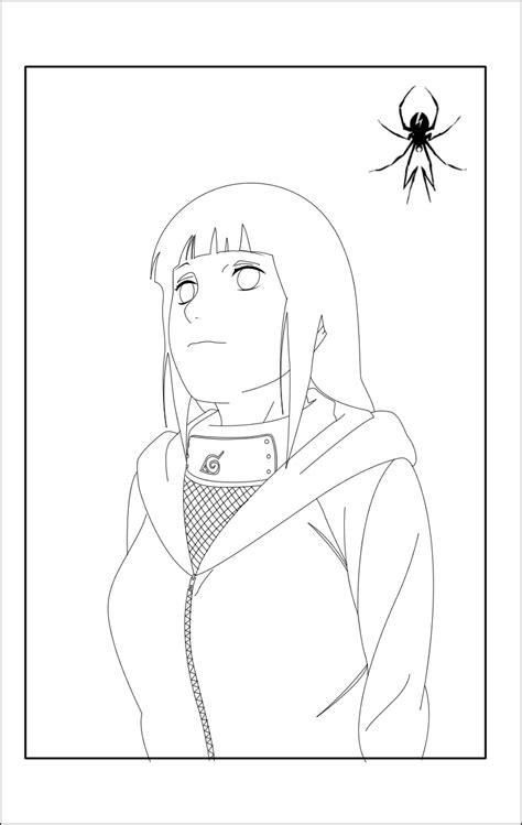 Hinata Lineart By Obiot On Deviantart