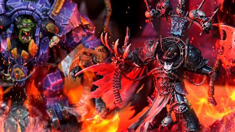 Orks Vs Chaos 500 Point Narrative Warhammer 40k Battle Report Youtube