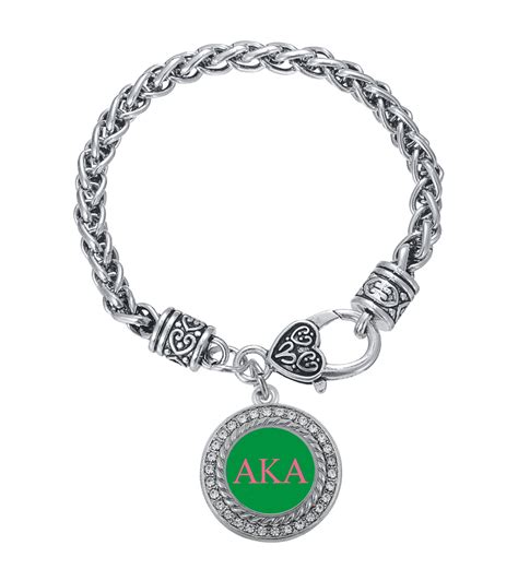 Alpha Kappa Alpha Chain Bracelet Circle Bracelet Strand Bracelet