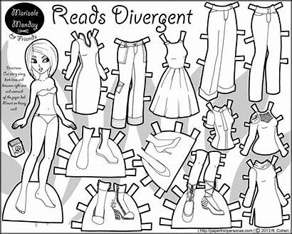 Divergent Coloring Pages Marisole Monday Paper Dolls