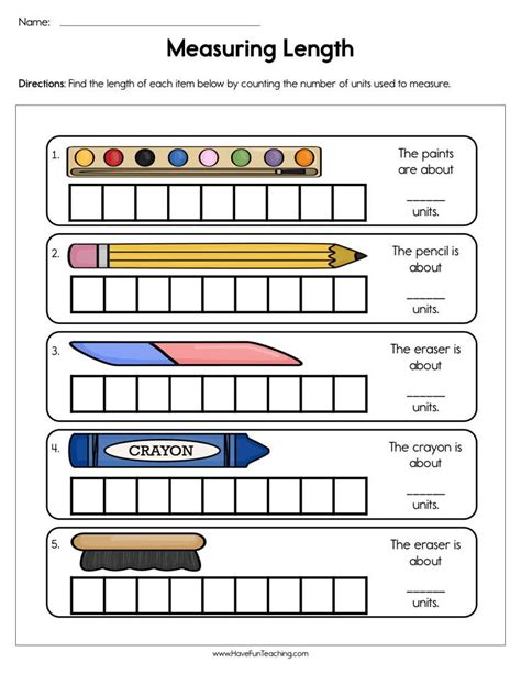 Comparing Length Worksheet Kindergarten