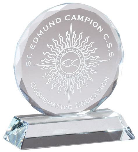 Faceted Round Crystal Award Cry225 Michelson Trophies