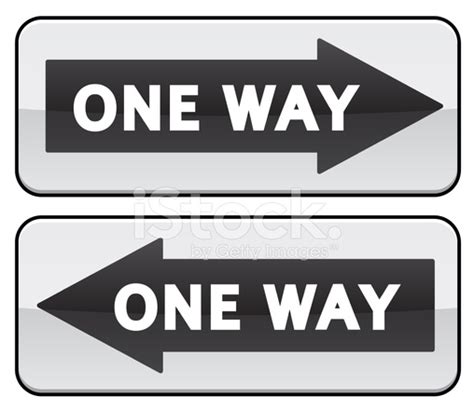 One Way Sign Vector At Getdrawings Free Download