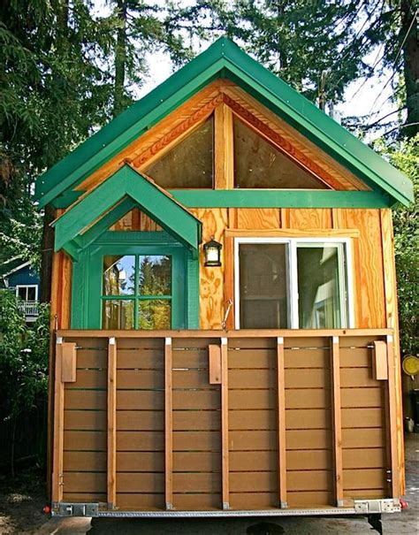 Tiny House With A Flip Up Porch
