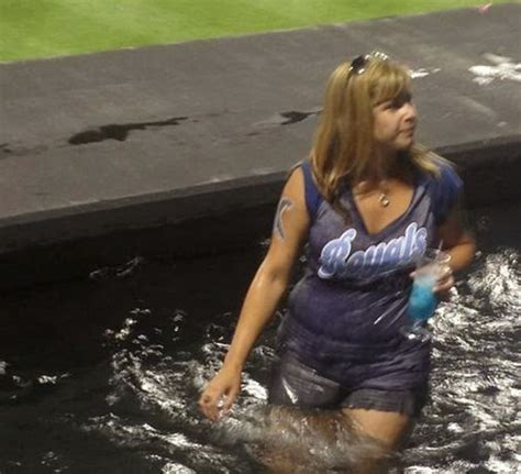 Tkc Caption Contest Please Tag This Kansas City Royals Lady Fan Frolicking In The Fountain