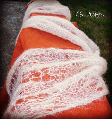 Cotton Candy Lacy Knitted Scarf Pattern Etsy