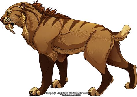 Hand drawn sketch style vector illustration isolated on white background. sabertooth | Big cats art, Animal drawings, Cat art