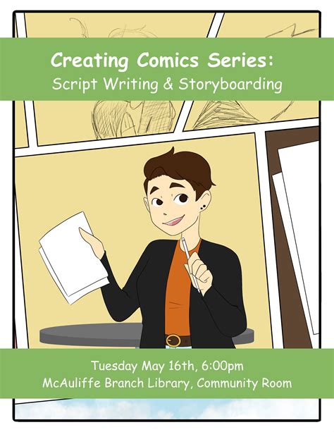 May 16 Creating Comics Series Script Writing And Storyboarding