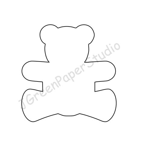 Cut Out Teddy Bear Template Printable Printable Templates 2023