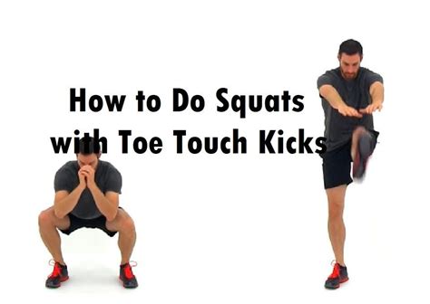 How To Do Squats With Toe Touch Kicks Fitbod How To Do Squats Squats Lower Body Workout