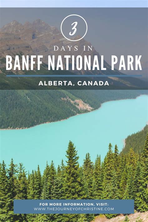 3 Days In Banff National Park Alberta Canada Banff National Park