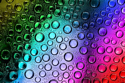 Colorful Water Droplets Free Wallpaper Download Download