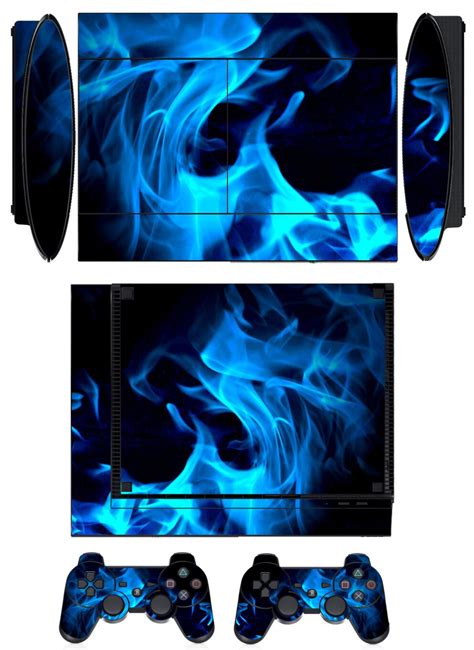 Fire Q261 Vinyl Skin Sticker Protector For Sony Ps3 Super Slim 4000 And