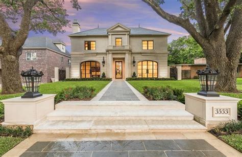 3295 Million Newly Built French Inspired Home In University Park Tx