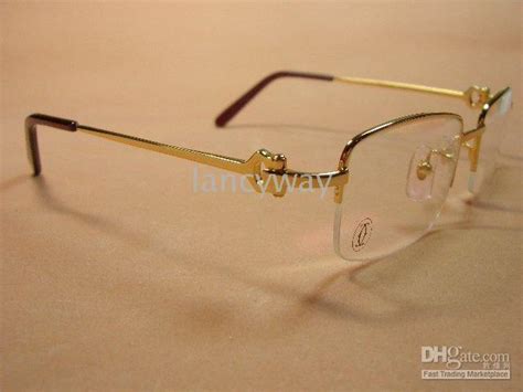 Cartier 280093 Half Rim Glasses Frame Eyeglass Frames Golden From Lancyway 25 50 Dhgate
