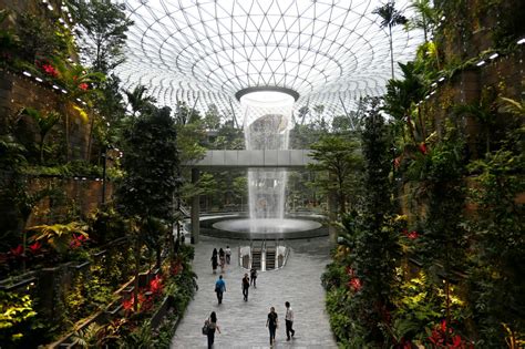 Singapore's changi airport just opened 'jewel,' a $1.3 billion mall boasting the world's tallest indoor waterfall, an imax movie theatre, and a hotel.more. Singapore airport nature dome unveiled in fight for ...