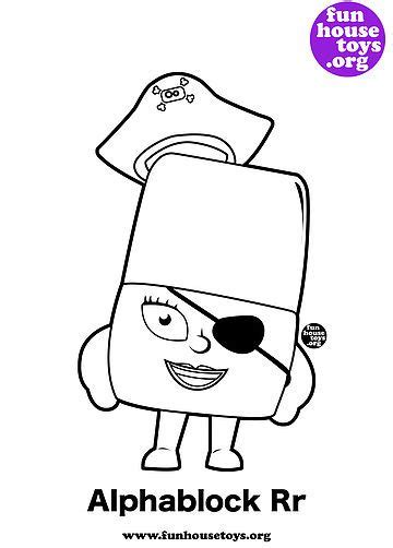 Fun House Toys Alphablocks Have Some Fun Printable Coloring Pages