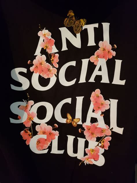 Floral Anti Social Social Club Hoodie On Mercari Anti Social Social