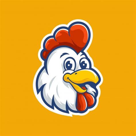 Premium Vector Chicken Mascot For Restaurant Logo Template Chicken